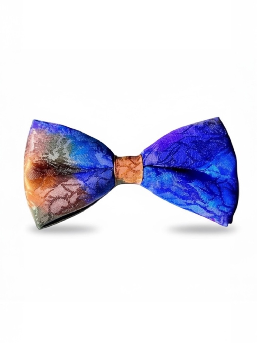 VINTAGE Abstract Silk Bow Tie Men’s Pre-Tied Multicolor Artistic Formal Prom OS